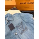 LV 2025SS Early Spring New Denim Pocket Embroidered Short Sleeve Shirt LV 2025SS Early Spring New Denim Pocket Embroidered Short Sleeve Shirt