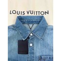 LV 2025SS Early Spring New Denim Pocket Embroidered Short Sleeve Shirt LV 2025SS Early Spring New Denim Pocket Embroidered Short Sleeve Shirt