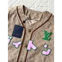 LV 2025SS Early Spring New Denim Short Sleeves - Light Brown LV 2025SS Early Spring New Denim Short Sleeves - Light Brown