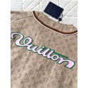 LV 2025SS Early Spring New Denim Short Sleeves - Light Brown LV 2025SS Early Spring New Denim Short Sleeves - Light Brown