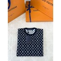 LV 2025SS Early Spring New Full Jacquard Logo Short Sleeve Pure Wool
