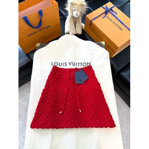 LV 2025SS Early Spring Snake Year Limited Edition Red Dress Suit