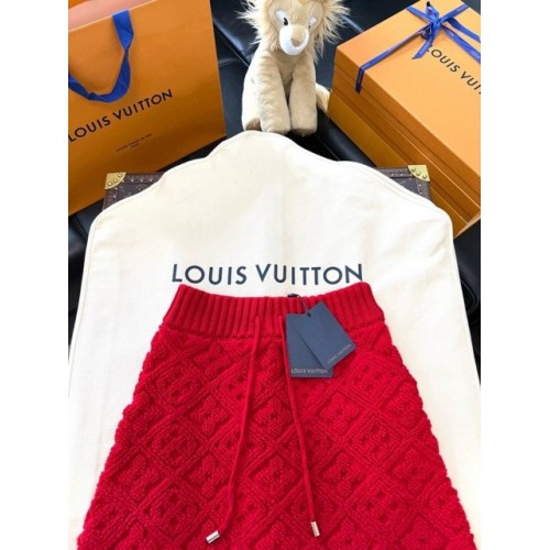 LV 2025SS Early Spring Snake Year Limited Edition Red Dress Suit
