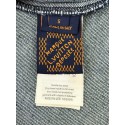 LV 2025SS Earth Print Leather Patched Denim Shirt LV 2025SS Earth Print Leather Patched Denim Shirt