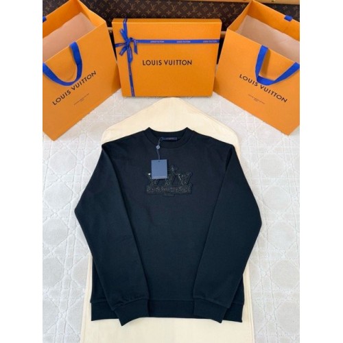 LV 2025SS Embroidered Beads and Diamond Sweatshirt