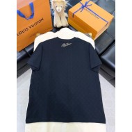 LV 2025SS Golden Dog Seal Round Neck Short Sleeve