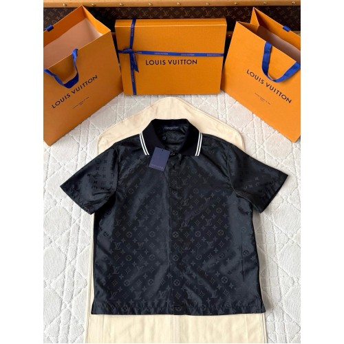 LV 2025SS Monogram Shirt Short Sleeves