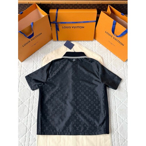 LV 2025SS Monogram Shirt Short Sleeves