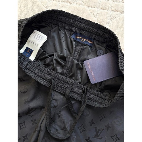LV 2025SS Monogram Shorts - Black