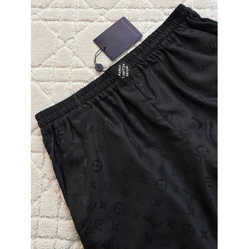 LV 2025SS Monogram Shorts - Black