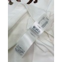 LV 2025SS Pearl and Diamond Embroidered Short Sleeve - White LV 2025SS Pearl and Diamond Embroidered Short Sleeve - White