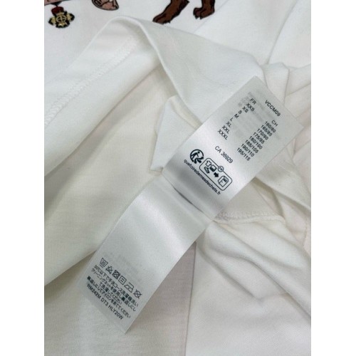 LV 2025SS Pearl and Diamond Embroidered Short Sleeve - White LV 2025SS Pearl and Diamond Embroidered Short Sleeve - White