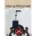 LV 2025SS Pearl and Diamond Embroidered Short Sleeve - White LV 2025SS Pearl and Diamond Embroidered Short Sleeve - White