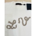 LV 2025SS Pearlescent Gauze Badge Short Sleeve LV 2025SS Pearlescent Gauze Badge Short Sleeve