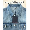 LV 2025SS Pocket Embroidery Washed Denim Jacket - Light Blue LV 2025SS Pocket Embroidery Washed Denim Jacket - Light Blue
