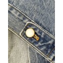 LV 2025SS Pocket Embroidery Washed Denim Jacket - Light Blue LV 2025SS Pocket Embroidery Washed Denim Jacket - Light Blue