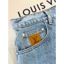 LV 2025SS Pocket Embroidery Washed Jeans - Light Blue LV 2025SS Pocket Embroidery Washed Jeans - Light Blue