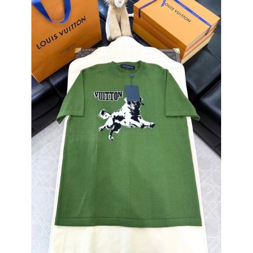 LV 2025SS Puppy Wool Short Sleeves