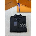 LV 2025SS Rhinestone Coat Jacket - Black LV 2025SS Rhinestone Coat Jacket - Black