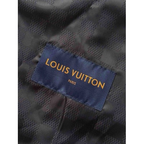 LV 2025SS Rhinestone Coat Jacket - Black LV 2025SS Rhinestone Coat Jacket - Black