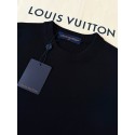 LV 2025SS Rhinestone Gradient Short Sleeve - Black