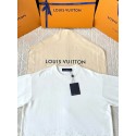 LV 2025SS Rhinestone Gradient Short Sleeve - White