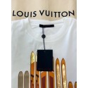 LV 2025SS Skateboard Print Short Sleeve - White LV 2025SS Skateboard Print Short Sleeve - White