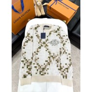LV 2025SS Snake Year Colorful Checkerboard Sweater