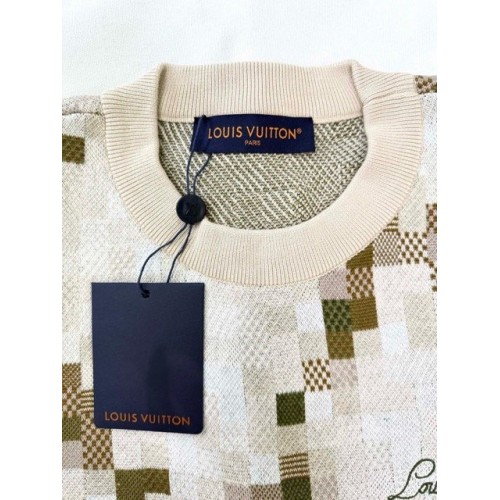 LV 2025SS Snake Year Colorful Checkerboard Sweater LV 2025SS Snake Year Colorful Checkerboard Sweater