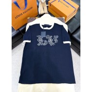LV 2025SS Sunflower Knit Short Sleeve