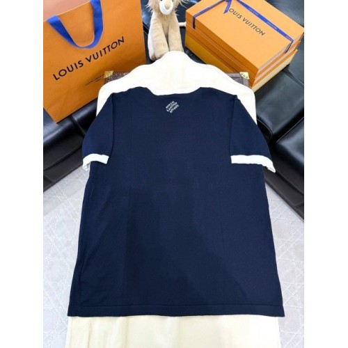 LV 2025SS Sunflower Knit Short Sleeve