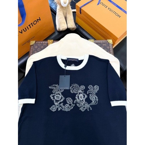 LV 2025SS Sunflower Knit Short Sleeve LV 2025SS Sunflower Knit Short Sleeve