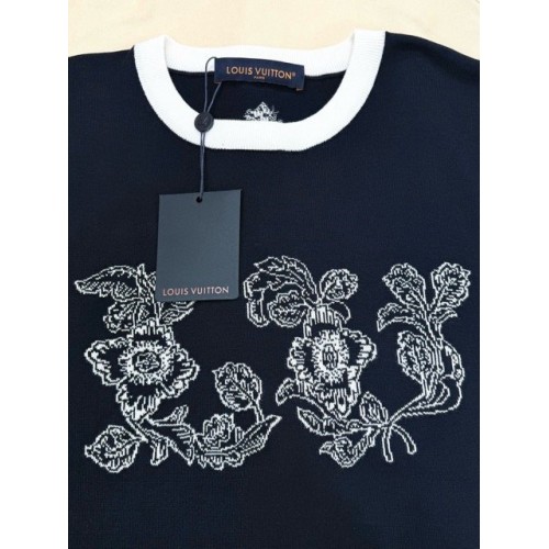 LV 2025SS Sunflower Knit Short Sleeve LV 2025SS Sunflower Knit Short Sleeve