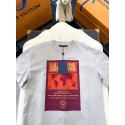 LV 2025SS World Map Art Pattern Series Short Sleeve - White LV 2025SS World Map Art Pattern Series Short Sleeve - White