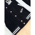 LV 2025SS Year of the Snake Embroidered Velvet Baseball Jacket LV 2025SS Year of the Snake Embroidered Velvet Baseball Jacket