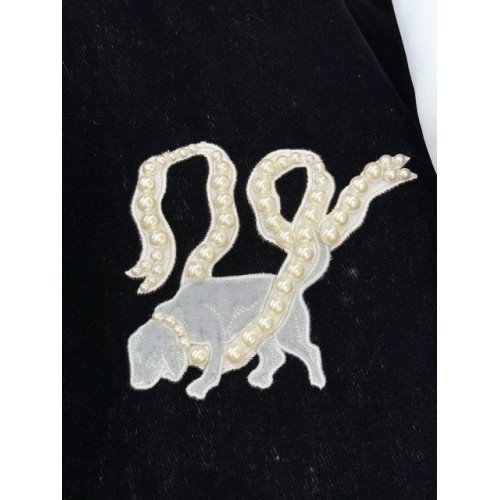 LV 2025SS Year of the Snake Embroidered Velvet Baseball Jacket LV 2025SS Year of the Snake Embroidered Velvet Baseball Jacket