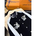 LV 2025SS Year of the Snake Embroidered Velvet Baseball Jacket LV 2025SS Year of the Snake Embroidered Velvet Baseball Jacket