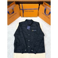 LV 25SS Black Tricolor Jacquard Jacket