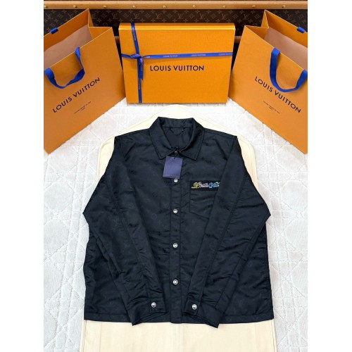 LV 25SS Black Tricolor Jacquard Jacket