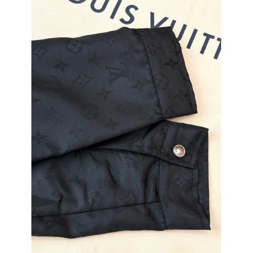 LV 25SS Black Tricolor Jacquard Jacket