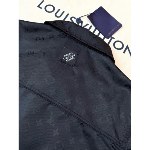 LV 25SS Black Tricolor Jacquard Jacket