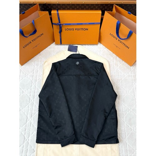LV 25SS Black Tricolor Jacquard Jacket
