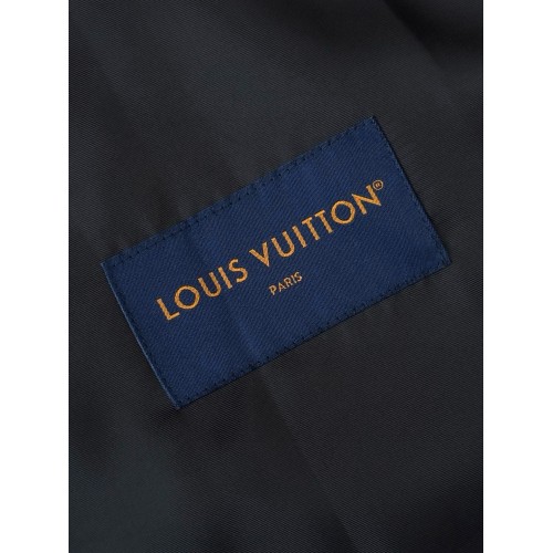 LV 25SS Black Tricolor Jacquard Jacket