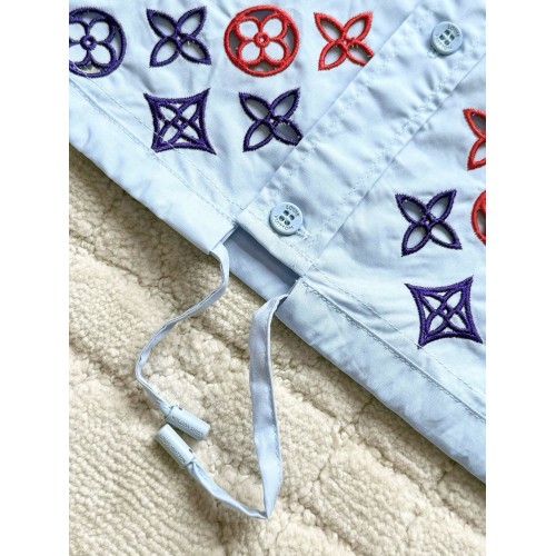 LV 25SS Colorful Hollow Embossed Shirt