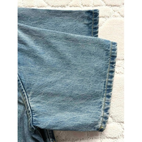 LV 25SS Custom-Dyed Denim Short-Sleeves with Pocket Embroidery LV 25SS Custom-Dyed Denim Short-Sleeves with Pocket Embroidery