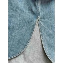LV 25SS Custom-Dyed Denim Short-Sleeves with Pocket Embroidery LV 25SS Custom-Dyed Denim Short-Sleeves with Pocket Embroidery