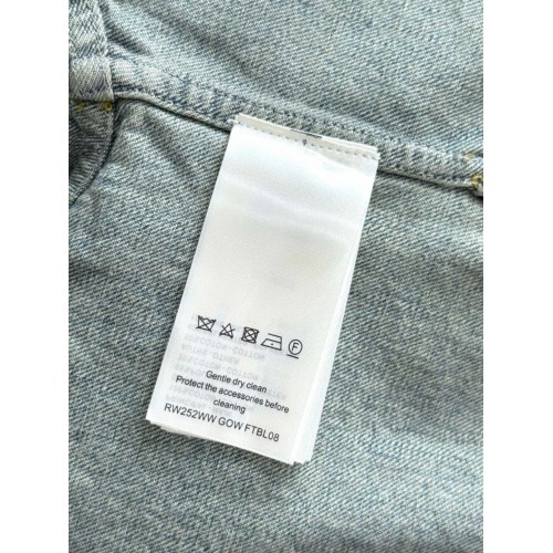 LV 25SS Custom-Dyed Denim Short-Sleeves with Pocket Embroidery LV 25SS Custom-Dyed Denim Short-Sleeves with Pocket Embroidery
