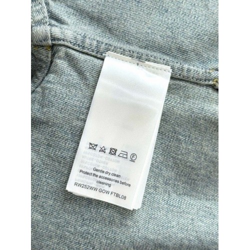 LV 25SS Custom-dyed Pocket Embroidery Denim Short Sleeve - BLUE LV 25SS Custom-dyed Pocket Embroidery Denim Short Sleeve - BLUE