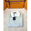 LV 25SS Early Srping New Colour Checkerboard Short Sleeve Shirt