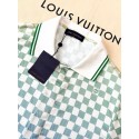 LV 25SS Early Srping New Colour Checkerboard Short Sleeve Shirt
